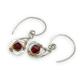Serendipity Garnet Hoop Earrings E84737 - Art by any Means Jewelryproduct_