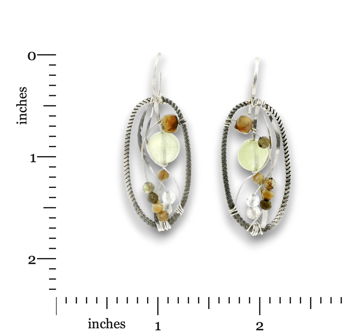 Serpentine Biome Continuous Wire Earrings - Art by any Means Jewelryproduct_