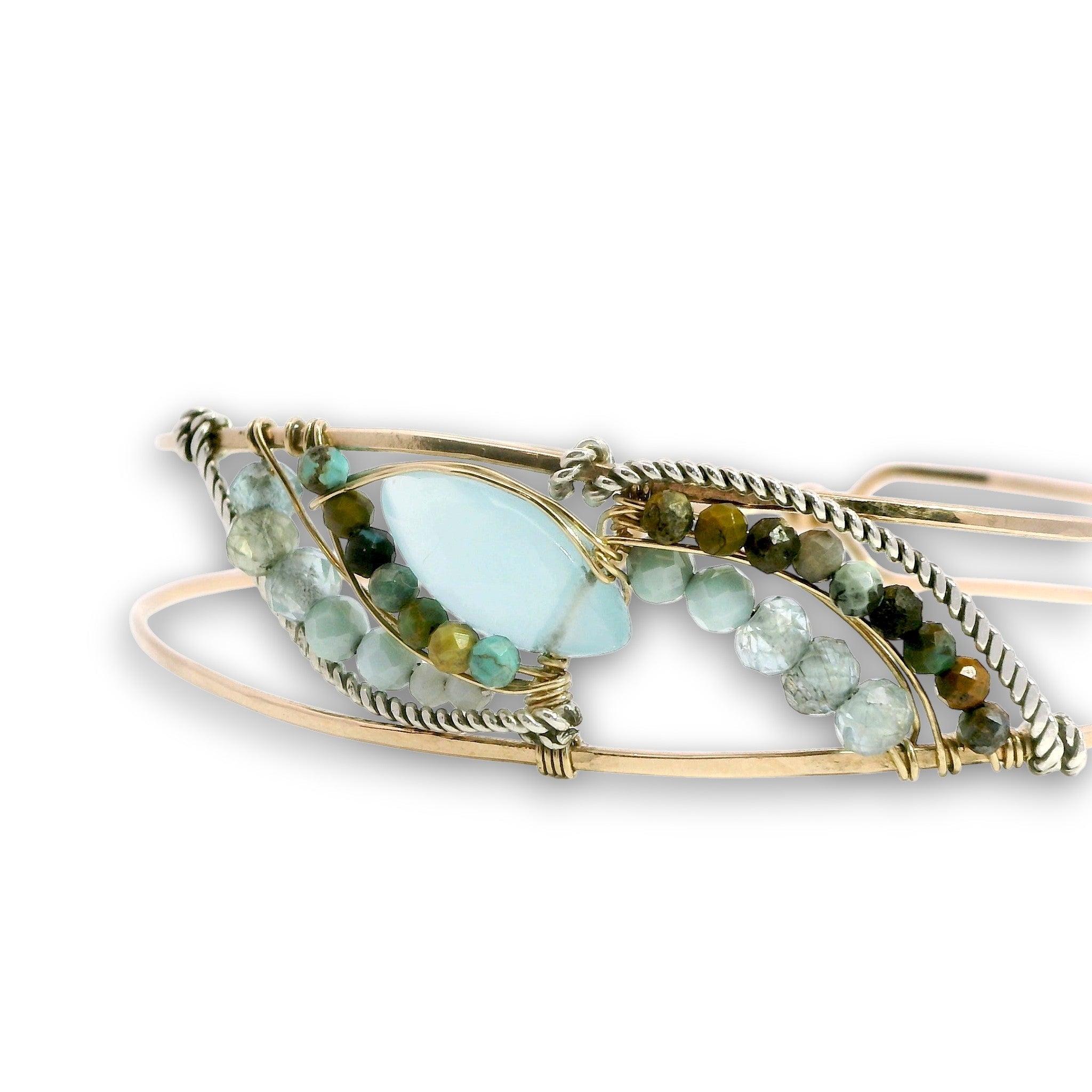 Serpentine Cuff Bracelet B435 - Art by any Means Jewelryproduct_