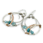 Side Swish Turquoise Earrings - Art by any Means Jewelryproduct_