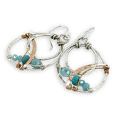 Side Swish Turquoise Earrings - Art by any Means Jewelryproduct_