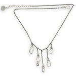 Silver Cascade Chain Necklace 84770N - Art by any Means Jewelryproduct_