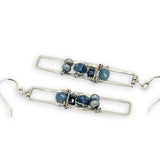 Silver Tin Fish Aquamarine Earrings E84216 - Art by any Means Jewelryproduct_