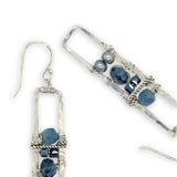 Silver Tin Fish Aquamarine Earrings E84216 - Art by any Means Jewelryproduct_