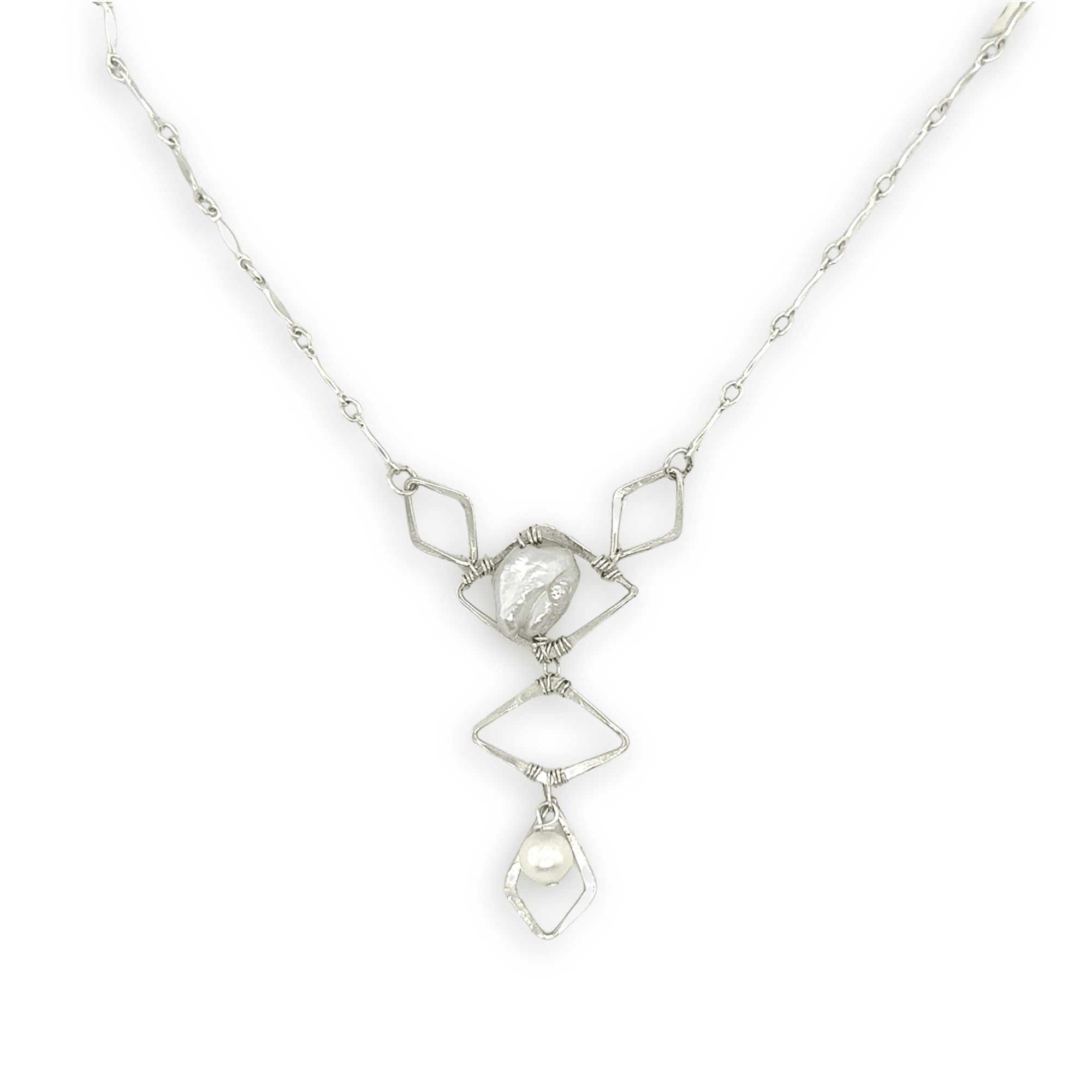 Sincerity Angle Pearl Necklace 84775N - Art by any Means Jewelryproduct_
