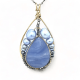Sky Pearl Drop Necklace - Art by any Means Jewelryproduct_