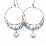 Sky Pearl Hoop Earrings - Art by any Means Jewelryproduct_