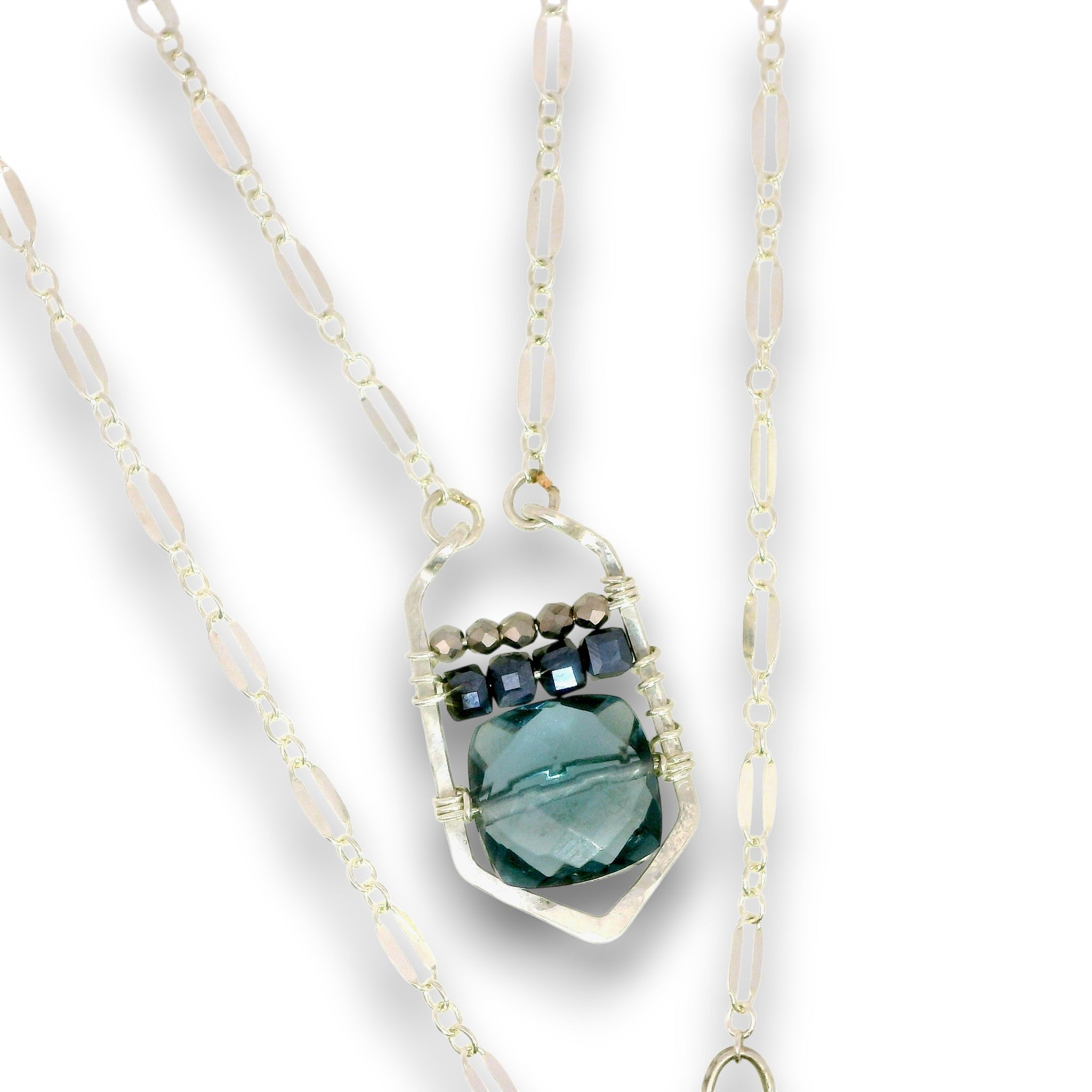 Sky Scraper London Blue Quartz Necklace - Art by any Means Jewelryproduct_