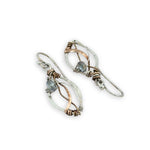 Small Leaves Crystal Earrings - Art by any Means Jewelryproduct_