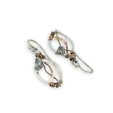 Small Leaves Crystal Earrings - Art by any Means Jewelryproduct_