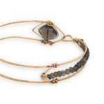 Smokey Quartz Cuff Bracelet B415 - Art by any Means Jewelryproduct_