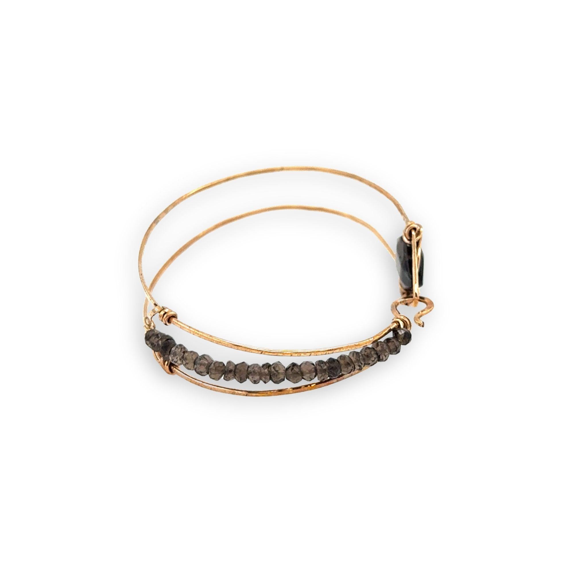 Smokey Quartz Cuff Bracelet B415 - Art by any Means Jewelryproduct_
