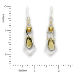 Smoky Quartz Flute Drop Earrings - Art by any Means Jewelryproduct_