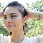 Smoky Quartz Flute Drop Earrings - Art by any Means Jewelry#product_