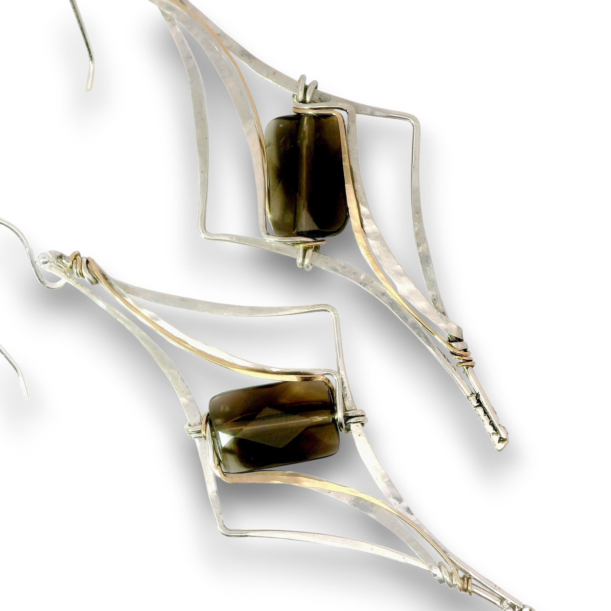 Smoky Quartz Spire Earrings - Art by any Means Jewelryproduct_