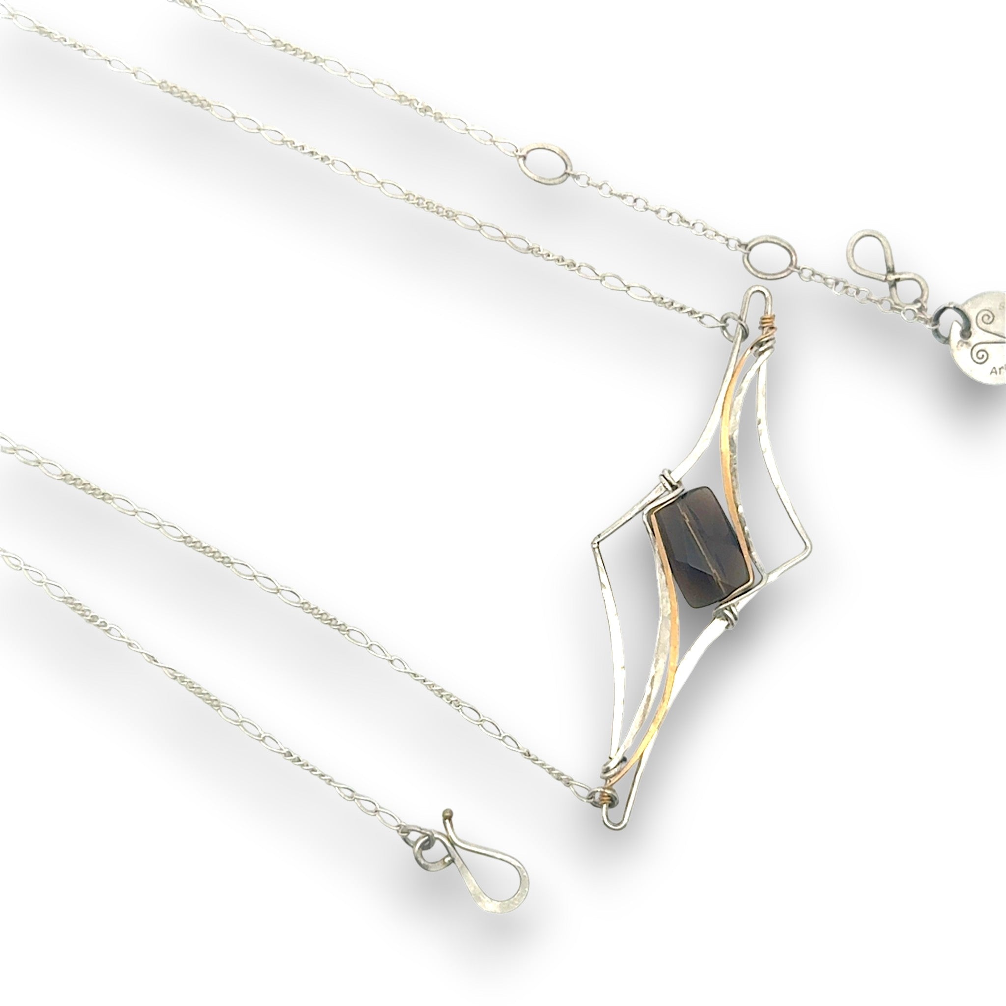 Smoky Quartz Spire Necklace - Art by any Means Jewelryproduct_
