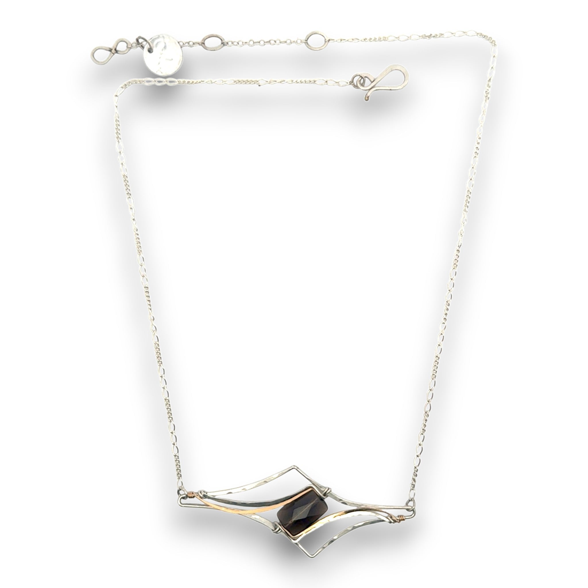 Smoky Quartz Spire Necklace - Art by any Means Jewelryproduct_