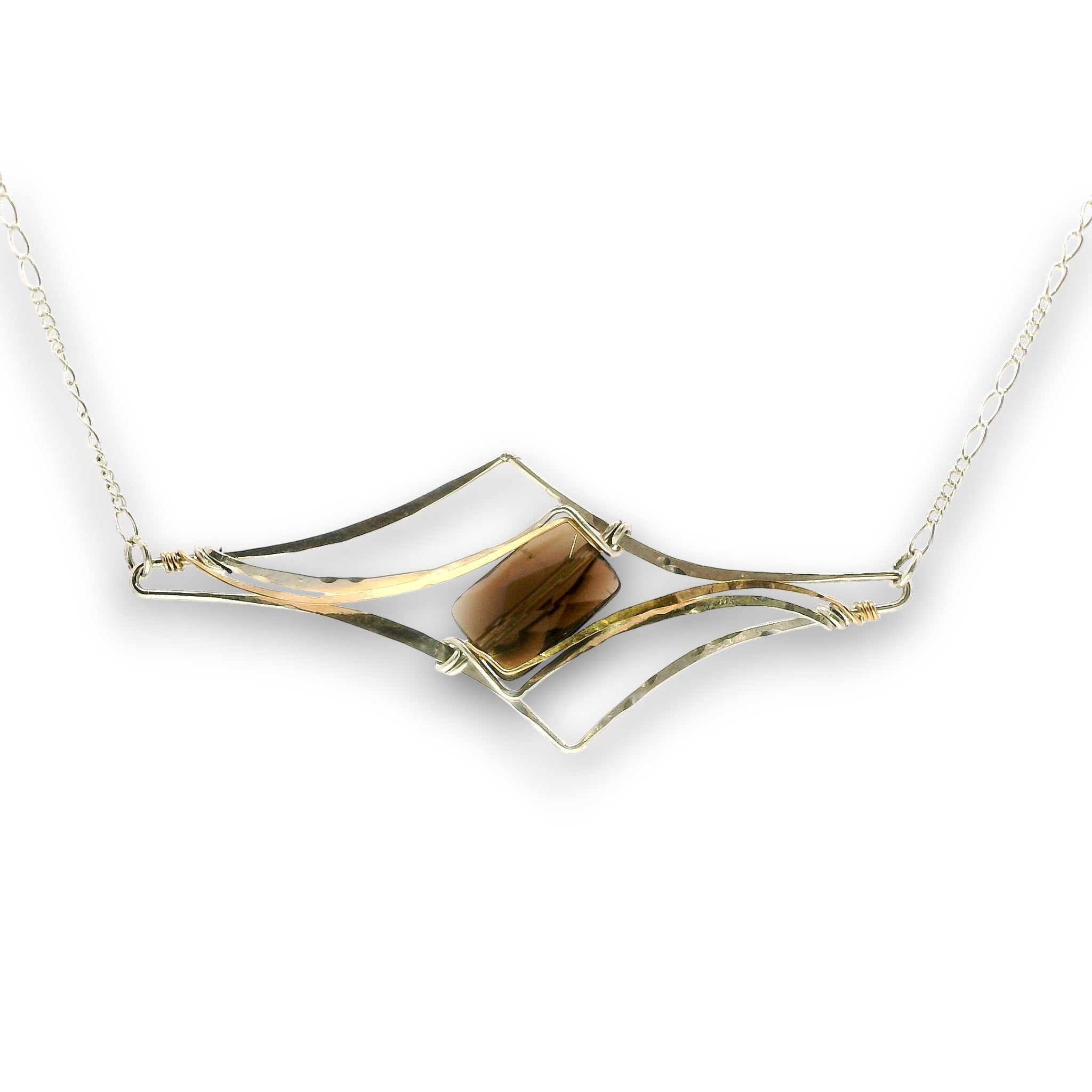 Smoky Quartz Spire Necklace - Art by any Means Jewelryproduct_