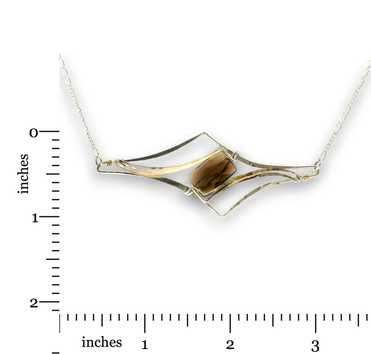 Smoky Quartz Spire Necklace - Art by any Means Jewelryproduct_
