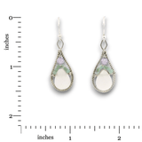 Snow Cap Quartz Drop Earrings - Art by any Means Jewelryproduct_