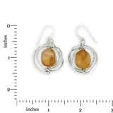 Solar Citrine Nugget Drop Earrings - Art by any Means Jewelryproduct_
