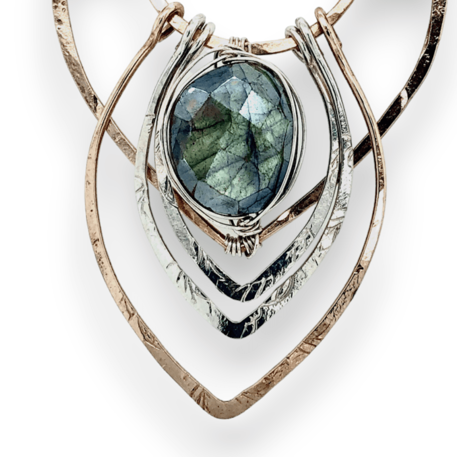 Sound Wave Labradorite Necklace - Art by any Means Jewelryproduct_