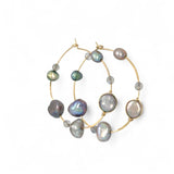 Spring Freshwater Pearl Hoops E83517 - Art by any Means Jewelryproduct_