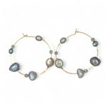 Spring Freshwater Pearl Hoops E83517 - Art by any Means Jewelryproduct_