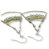 Spring Green Fan Earrings E84240 - Art by any Means Jewelryproduct_