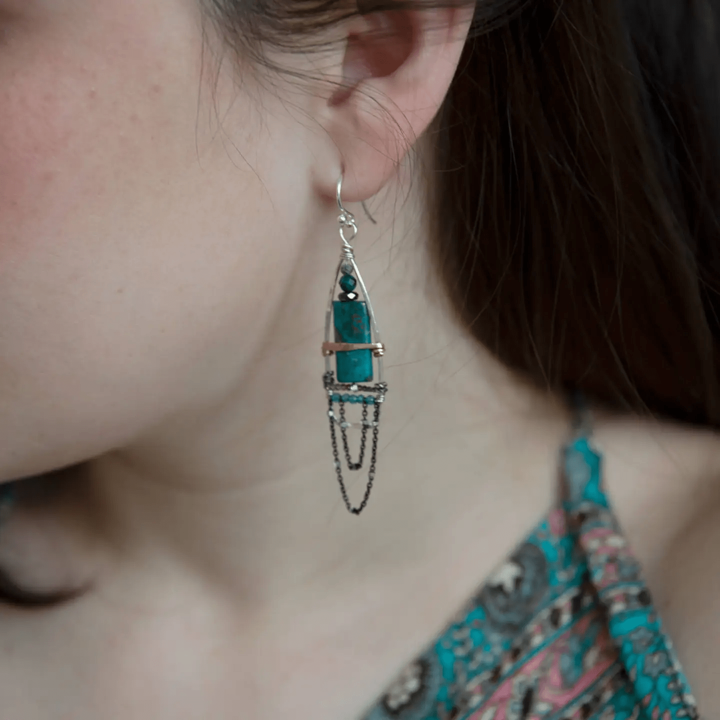 Starry Night Apatite Earrings - Art by any Means Jewelryproduct_