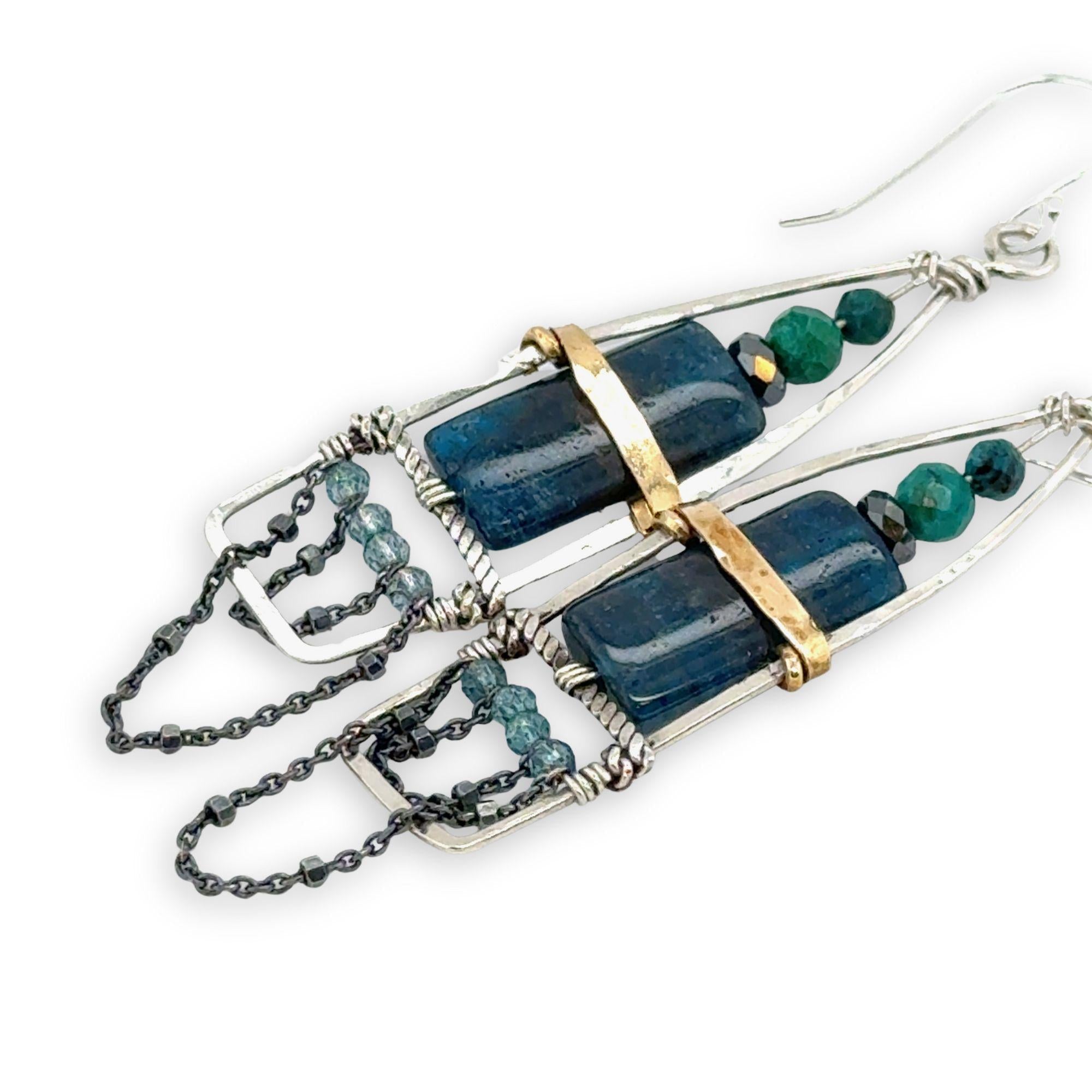 Starry Night Apatite Earrings - Art by any Means Jewelryproduct_