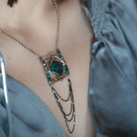 Starry Night Turquoise Necklace - Art by any Means Jewelryproduct_