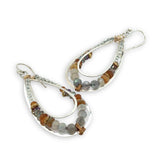 Sun-Ray Mixed Gemstone Hoop Earrings - Art by any Means Jewelryproduct_