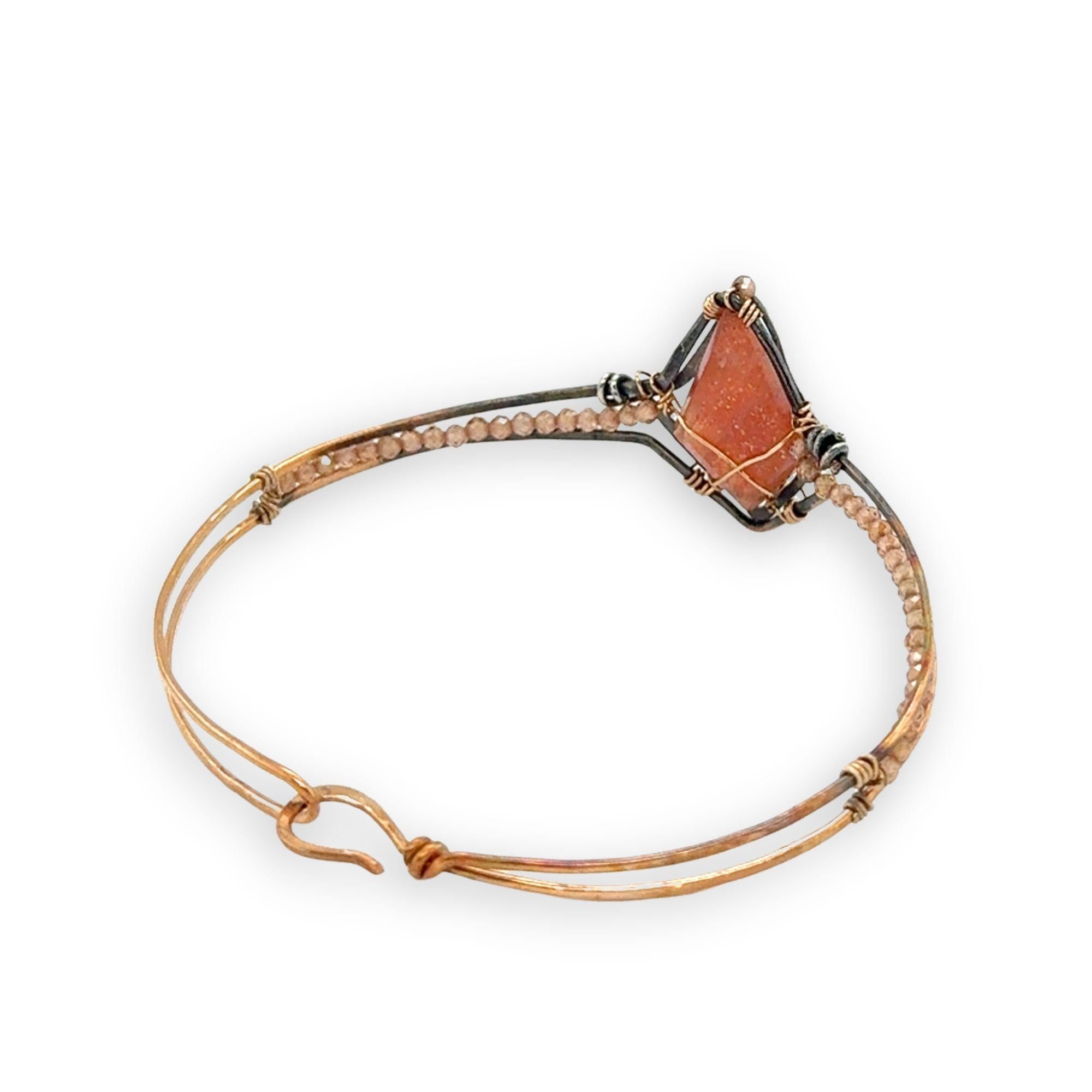 Sunstone Cuff Bracelet B421 - Art by any Means Jewelryproduct_