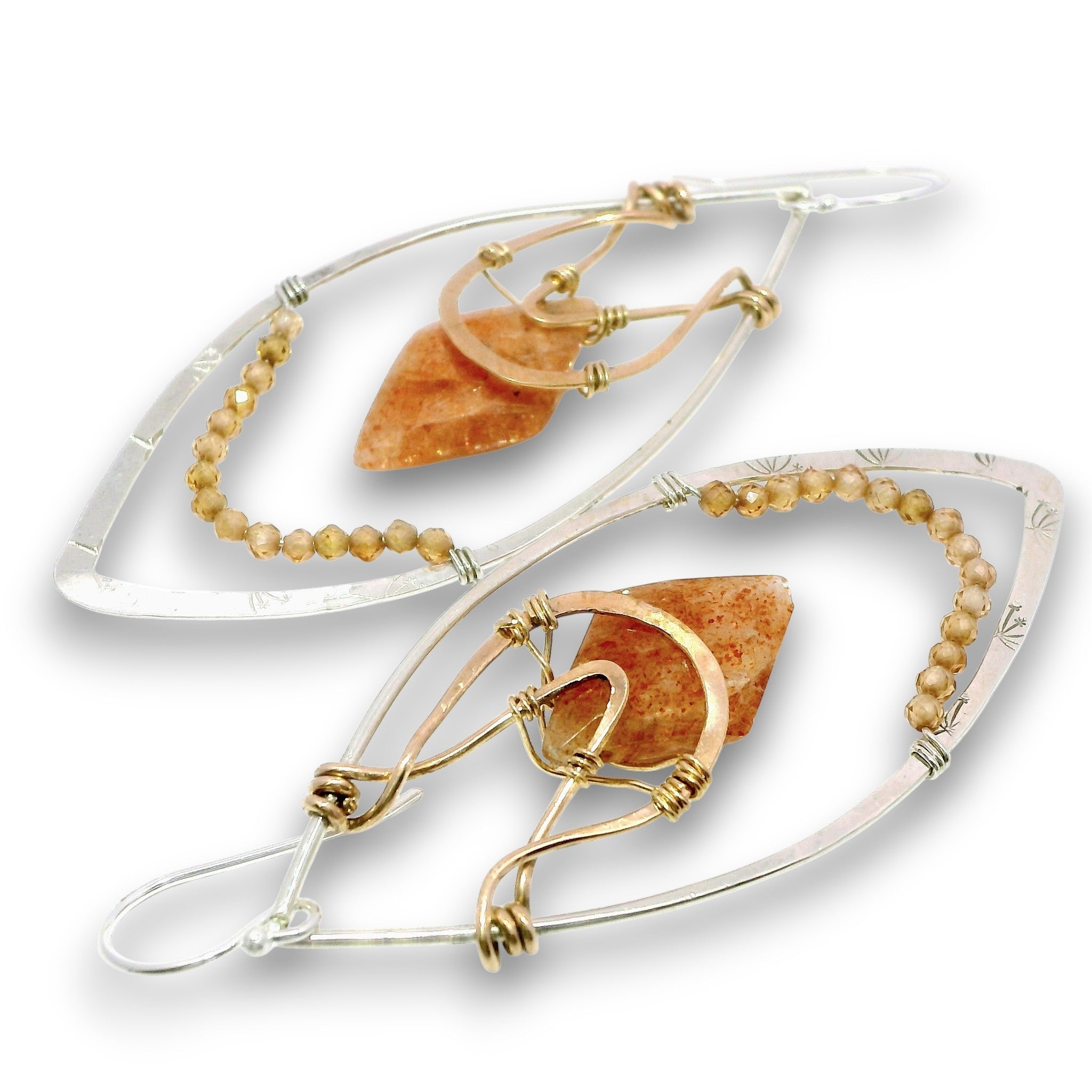 Sunstone Dune Marquise Earrings - Art by any Means Jewelryproduct_