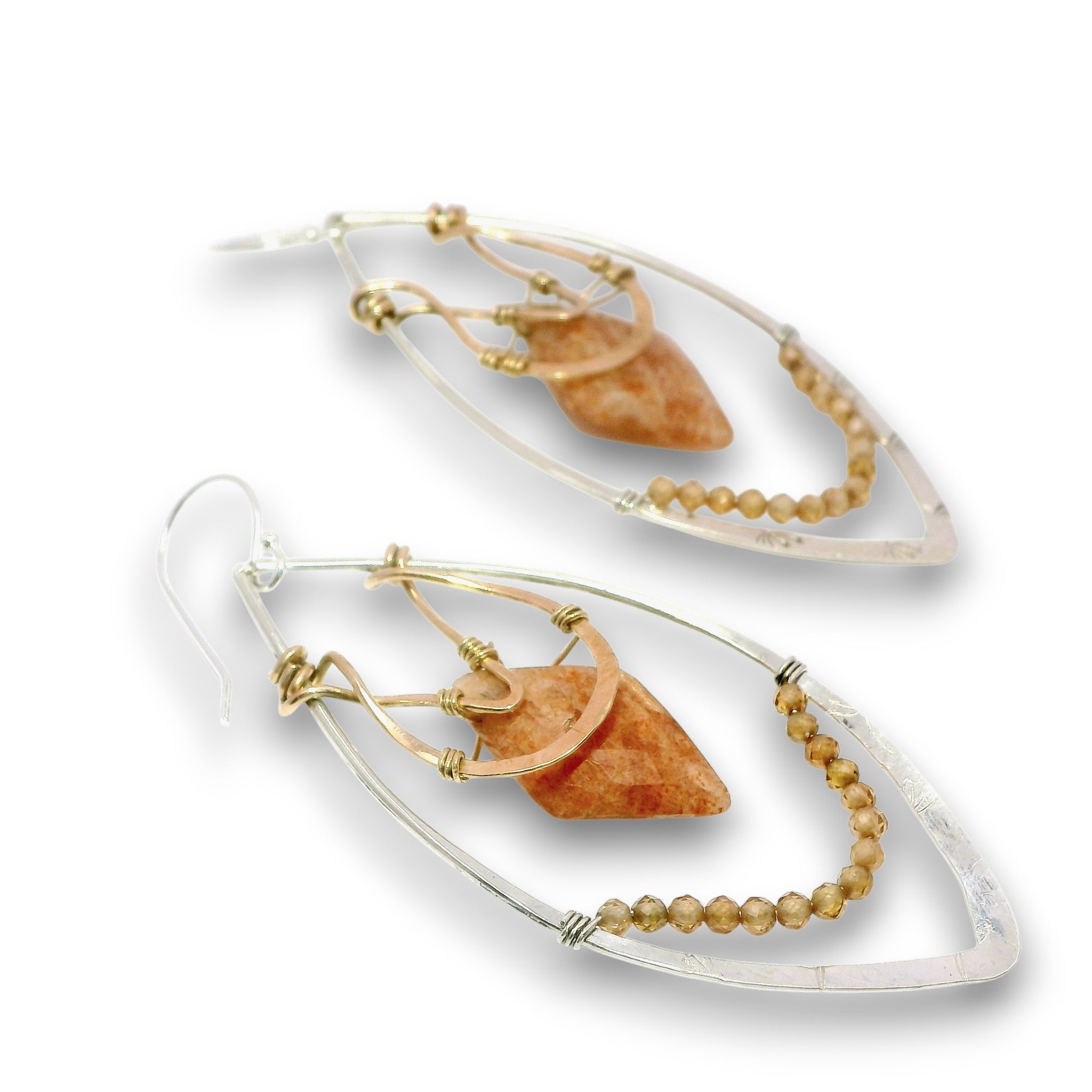 Sunstone Dune Marquise Earrings - Art by any Means Jewelryproduct_