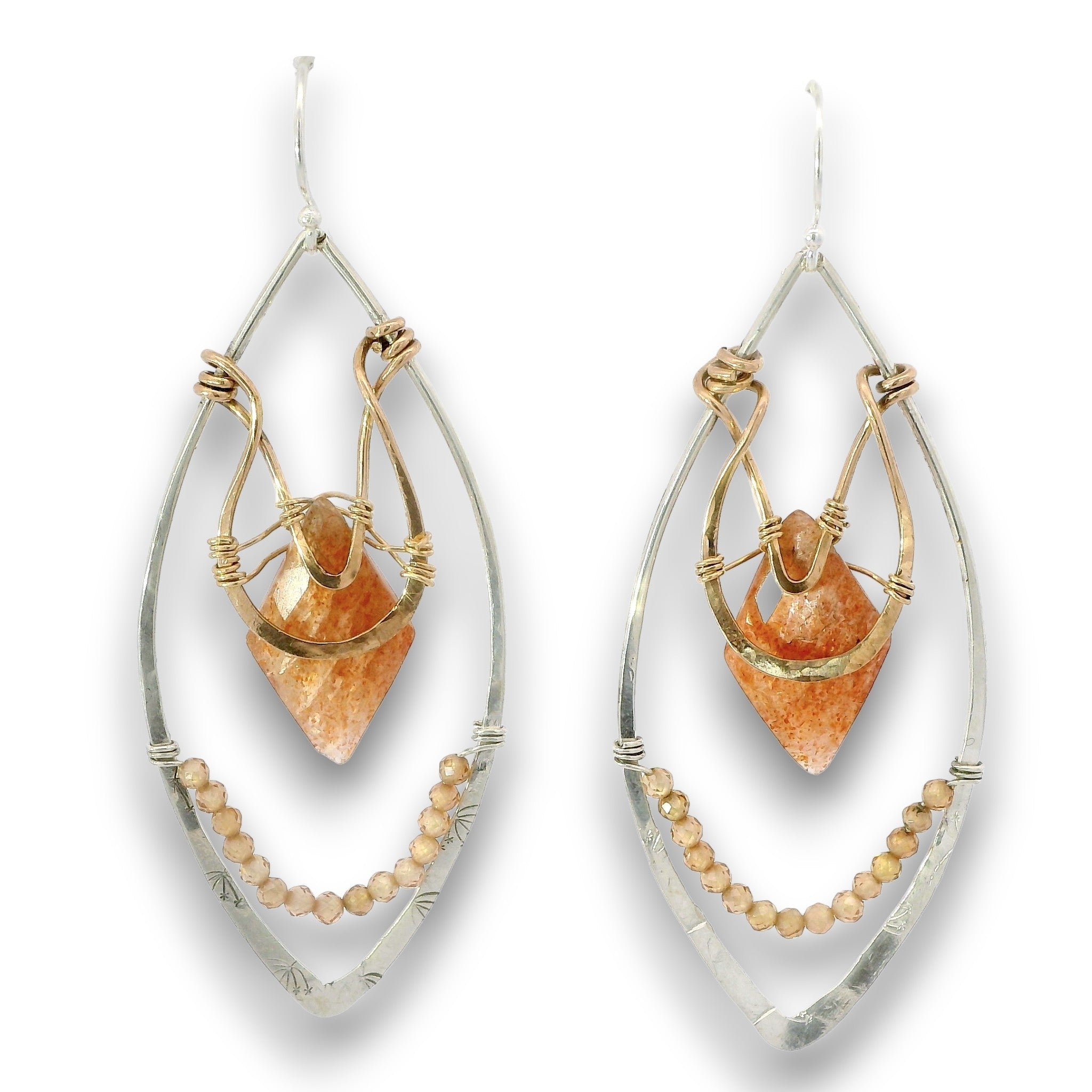 Sunstone Dune Marquise Earrings - Art by any Means Jewelryproduct_