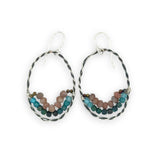Suspension Chrysocolla Hoops E84691 - Art by any Means Jewelryproduct_