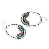 Suspension Chrysocolla Hoops E84691 - Art by any Means Jewelryproduct_