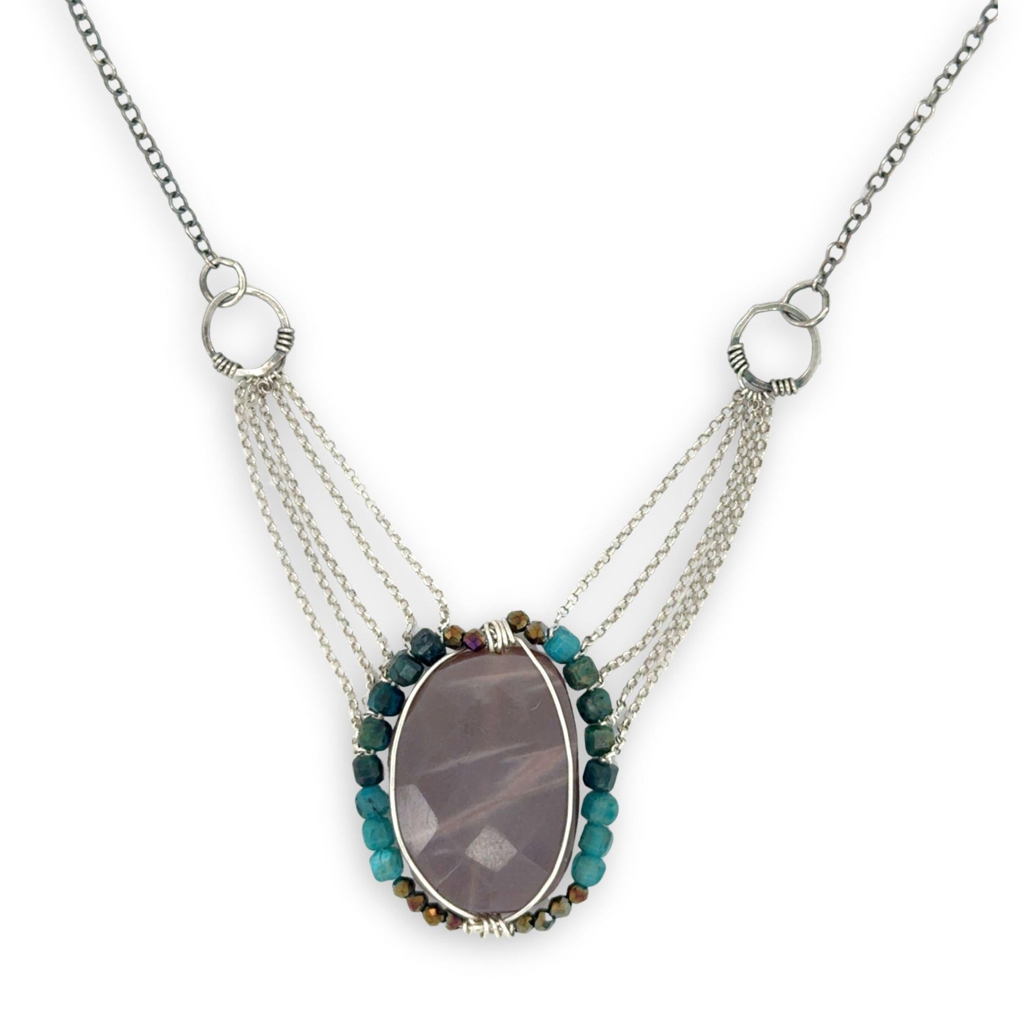 Suspension Moonstone Necklace 84690N - Art by any Means Jewelryproduct_
