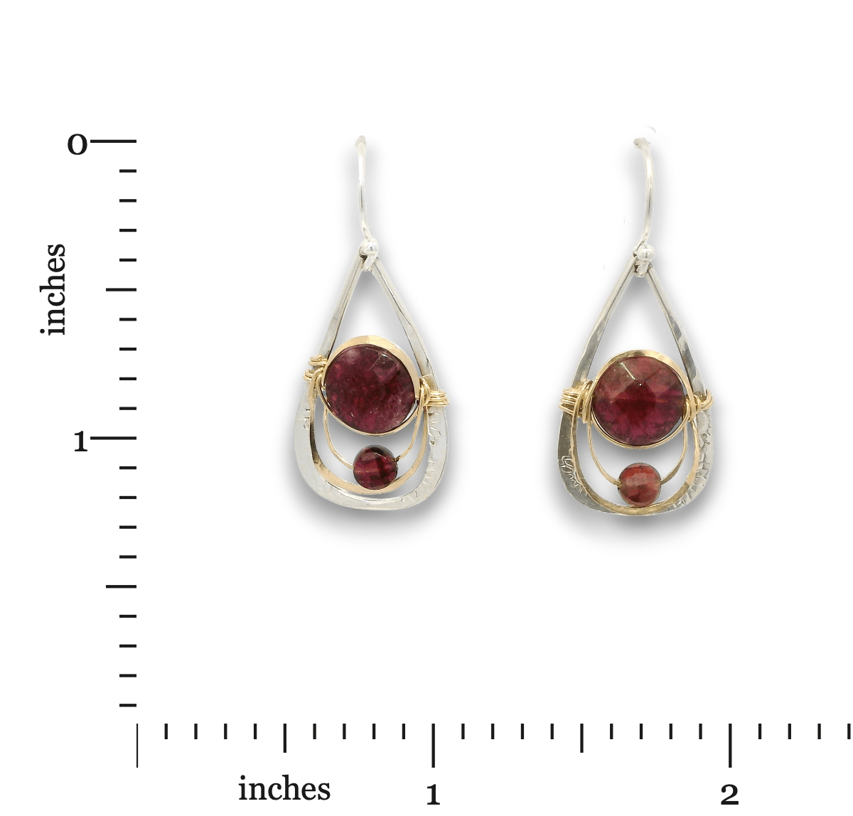 Sweet Garnet Drop Earrings - Art by any Means Jewelryproduct_