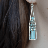 Tall Stack of Terra Verde Earrings - Art by any Means Jewelryproduct_