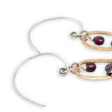 Teaching Hoop Garnet Earrings E84719 - Art by any Means Jewelryproduct_
