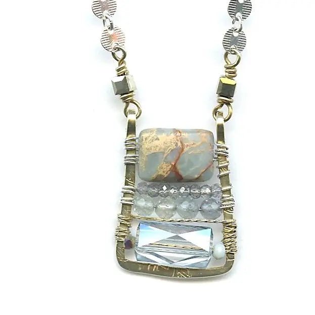Terra Verde Box Necklace - Art by any Means Jewelryproduct_