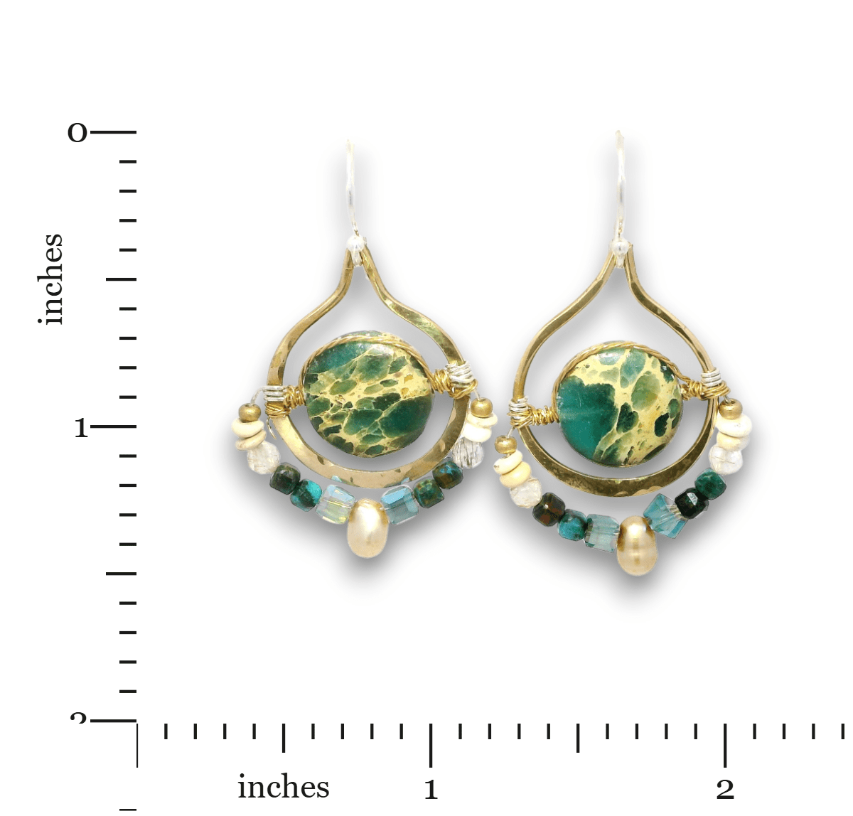Terra Verde Origin Drop Earrings - Art by any Means Jewelryproduct_