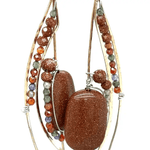 Tiger Lily Goldstone Earrings - Art by any Means Jewelryproduct_
