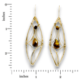Tiger's Eye Splay Earrings - Art by any Means Jewelryproduct_