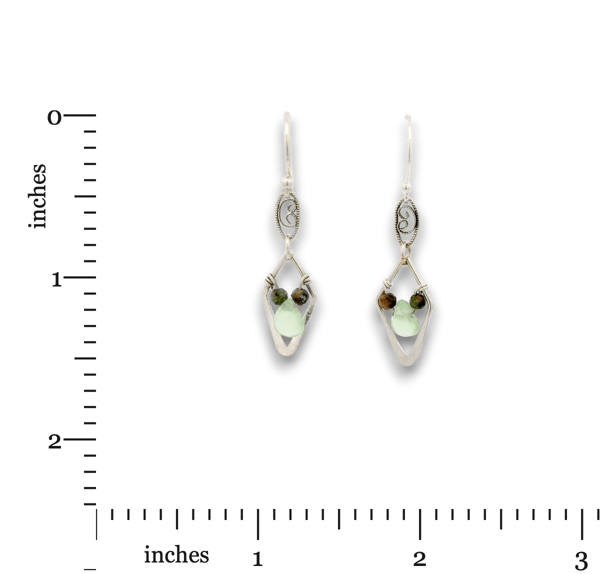 Tiny Climate Jade Drop Earrings - Art by any Means Jewelryproduct_