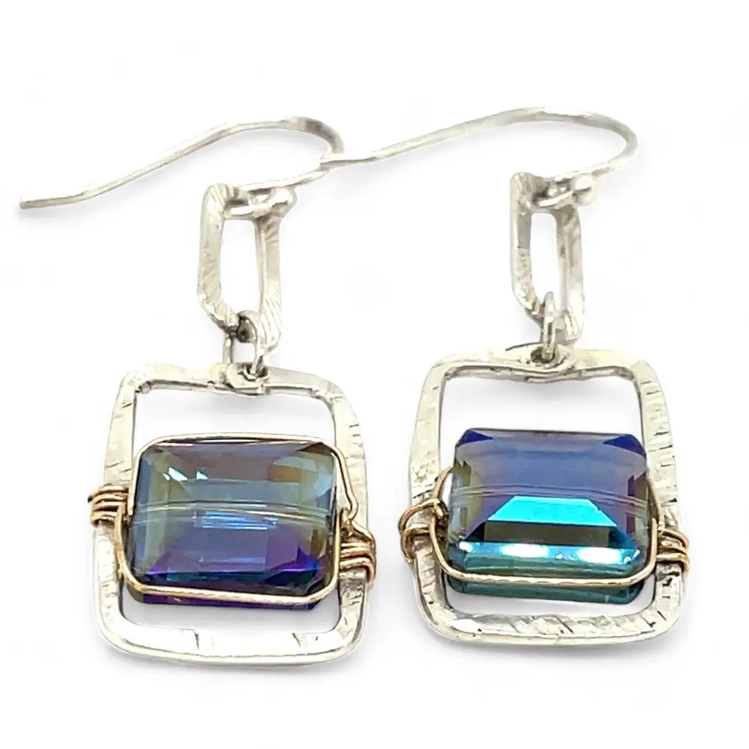 Tiny Tile Crystal Earrings E83451 - Art by any Means Jewelryproduct_