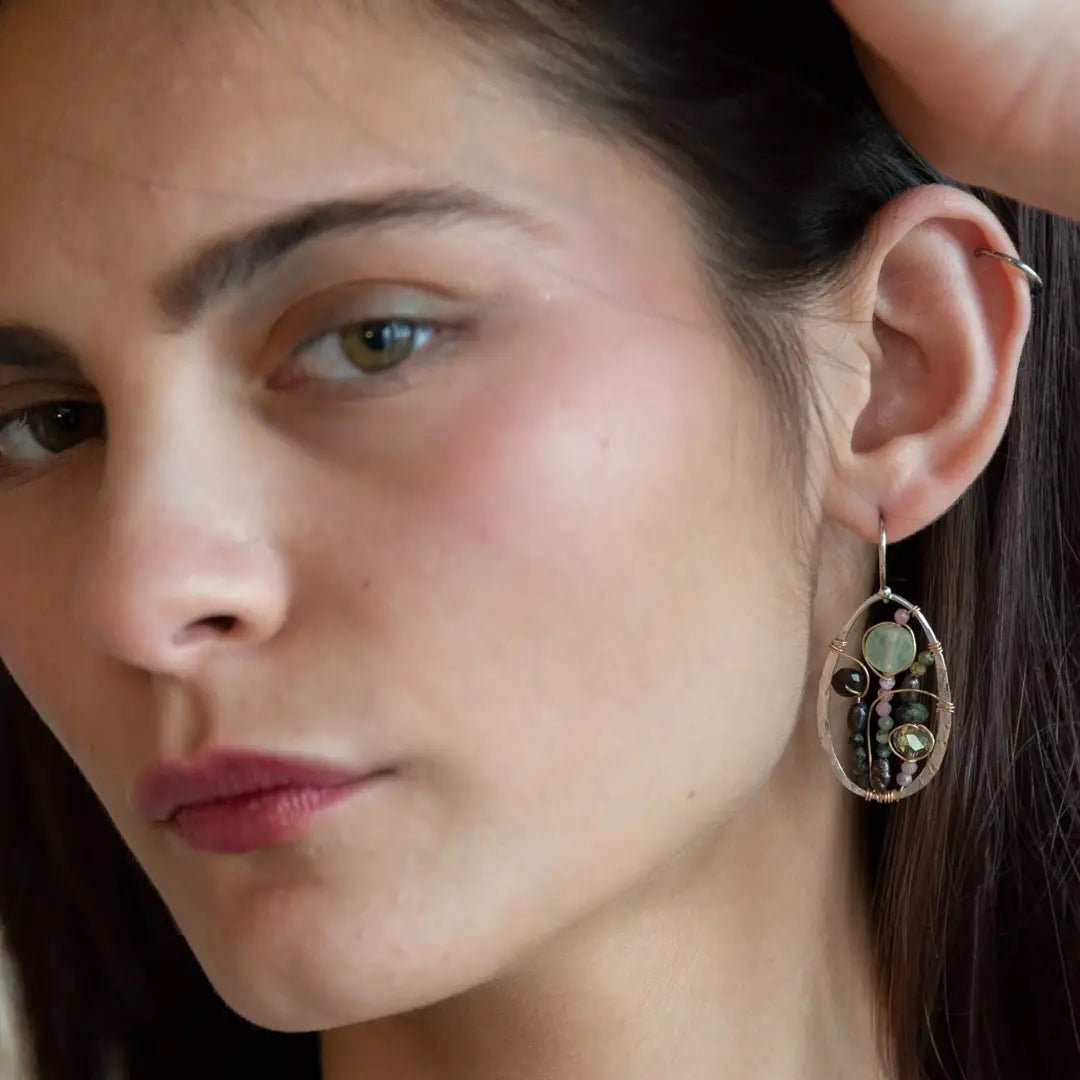 Tourmaline Garden Earrings E83298 - Art by any Means Jewelryproduct_